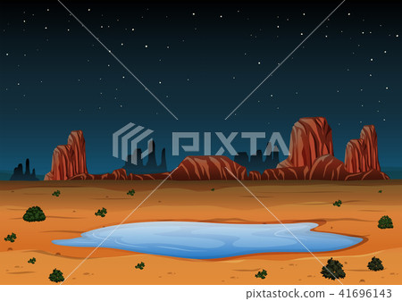 Arizona Landscape at Night Time 41696143
