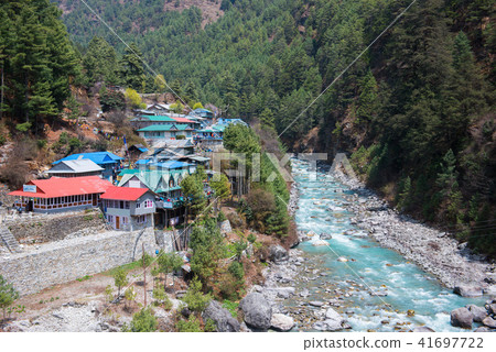 Small village on the mountains, trekking Small village on the mountains, trekking 41697722