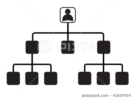 Corporate ladder icon on white background. Corporate ladder icon on white background. 41697934