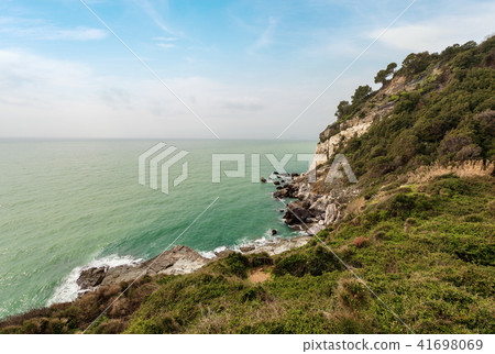 Cliffs in the Gulf of La Spezia Punta Bianca Italy 41698069