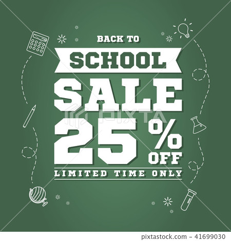 Back to school sale background 41699030