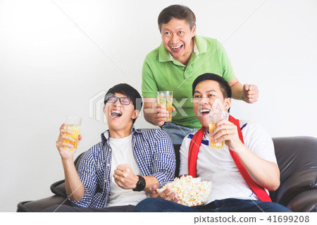 friendship, sports and entertainment concept - happy male friend friendship, sports and entertainment concept - happy male friend 41699208