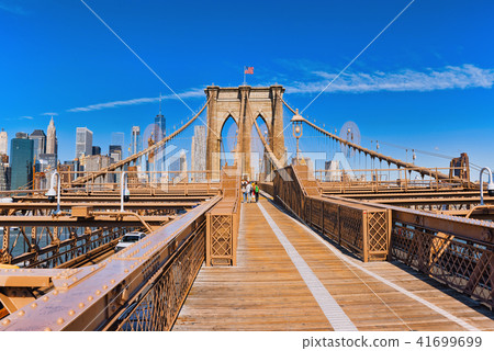 Lower Manhattan  from Brooklyn Bridge  ,New York 41699699