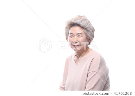 Asian woman's facial expression, senior, middle-aged, elderly, grandmother, close-up, laughing, happiness, emotion, health Asian woman's facial expression, senior, middle-aged, elderly, grandmother, close-up, laughing, happiness, emotion, health 41701268