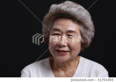 Asian woman's facial expression, senior, middle-aged, elderly, grandmother, close-up, laughing, happiness, emotion, health Asian woman's facial expression, senior, middle-aged, elderly, grandmother, close-up, laughing, happiness, emotion, health 41701804