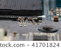used pc motherboard macro view 41701824