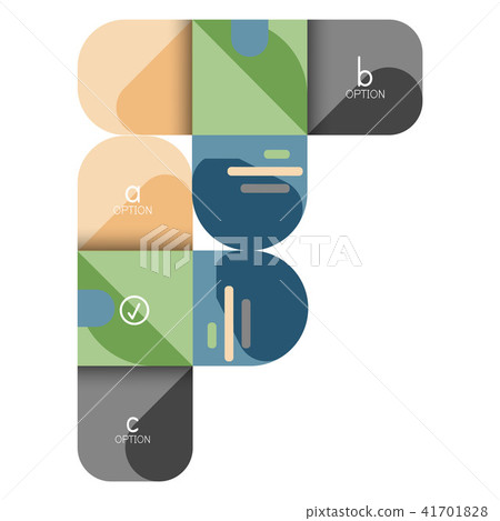 Infographics option and step by step in rounded squares, element of chart, graph, diagram with Infographics option and step by step in rounded squares, element of chart, graph, diagram with 41701828
