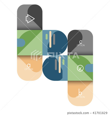 Infographics option and step by step in rounded squares, element of chart, graph, diagram with Infographics option and step by step in rounded squares, element of chart, graph, diagram with 41701829