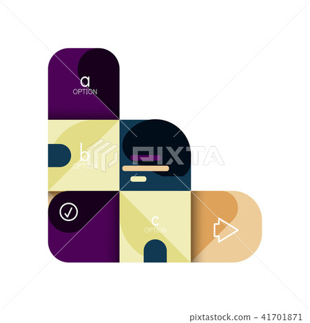 Infographics option and step by step in rounded squares, element of chart, graph, diagram with Infographics option and step by step in rounded squares, element of chart, graph, diagram with 41701871