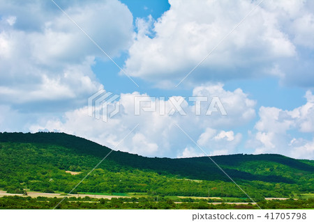 Hills under the Cloudy Sky 41705798