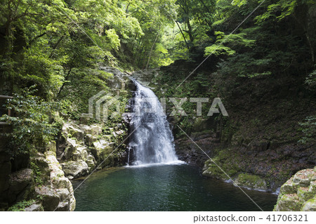 紅色Eighthall瀑布秋天瀑布 41706321