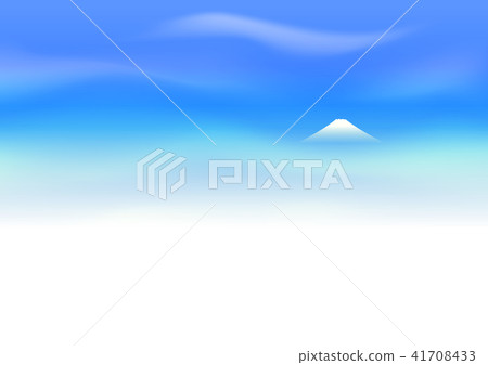 Fluttering clouds and Mt. Fuji 41708433