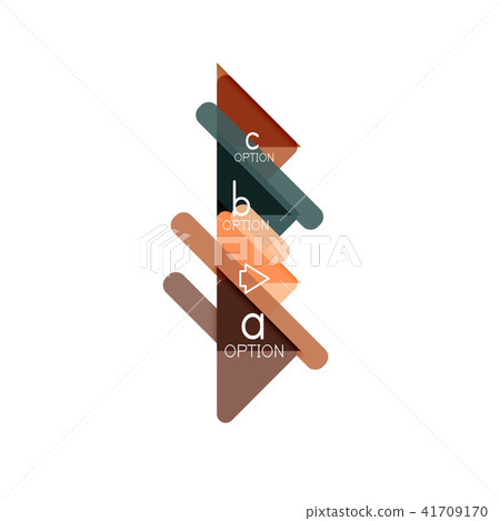 Triangle data visualization design, option infographic layout 41709170