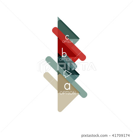 Triangle data visualization design, option infographic layout 41709174