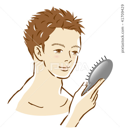 男士梳理頭髮 男士梳理頭髮 41709429