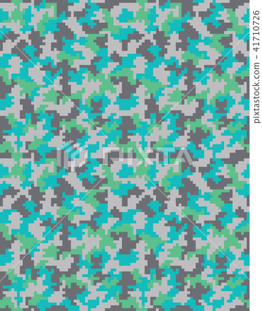 Seamless digital fashion camouflage pattern - Stock Illustration ...
