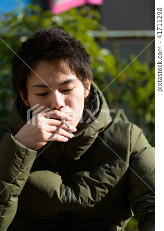 Male Japanese smoker Male Japanese smoker 41711298