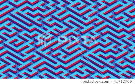Maze pattern abstract background with labyrinth for poster or wallpaper 41712709