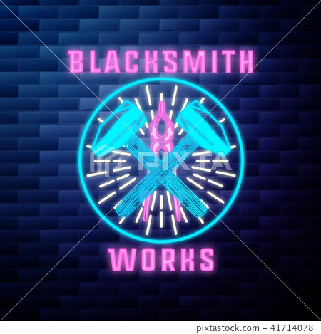 Blacksmith graphic vintage emblem Blacksmith graphic vintage emblem 41714078