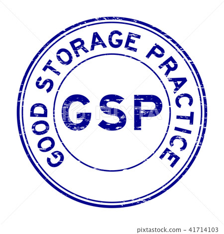 Grunge blue GSP certified round rubber stamp Grunge blue GSP certified round rubber stamp 41714103