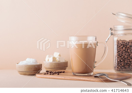 Bulletproof coffee, blended with organic  butter 41714643