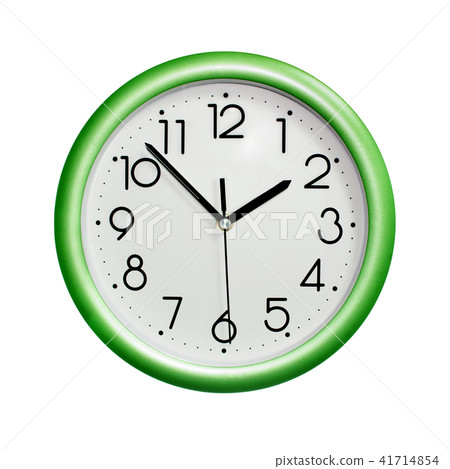 green wall clock 41714854