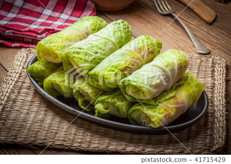 Raw cabbage rolls. Raw cabbage rolls. 41715429