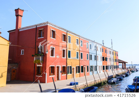 Traditional Burano colored houses, Venice Traditional Burano colored houses, Venice 41715526