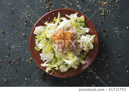 escarole endive with romesco sauce, catalan dish escarole endive with romesco sauce, catalan dish 41715755