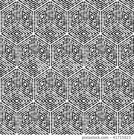 Seamless background. Graphic stylish pattern Black 41715823