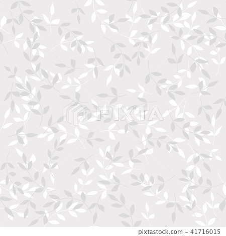 Seamless abstract floral pattern. Grey and white 41716015