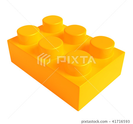 Color blocks toy connected isolated childhood 41716593