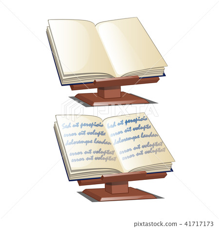 Bookends. School stand for books isolated on white background. Vector cartoon close-up illustration. Bookends. School stand for books isolated on white background. Vector cartoon close-up illustration. 41717173