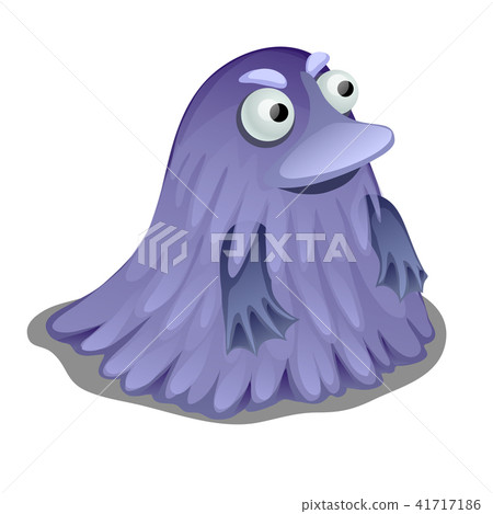 A small fantasy creature isolated on white background. Vector cartoon close-up illustration. A small fantasy creature isolated on white background. Vector cartoon close-up illustration. 41717186