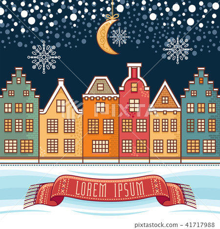 Cute textless template for Christmas Cards Cute textless template for Christmas Cards 41717988