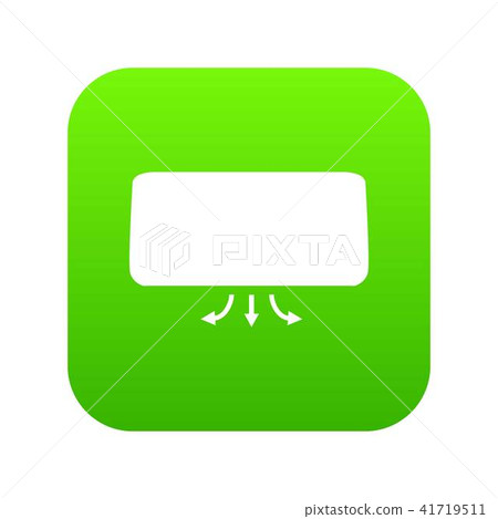 Conditioner icon green vector Conditioner icon green vector 41719511