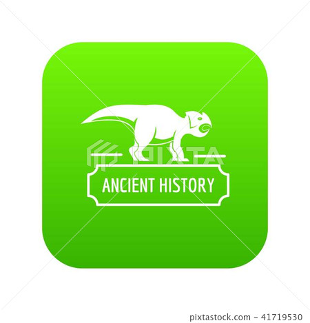 Ancient history icon green vector Ancient history icon green vector 41719530