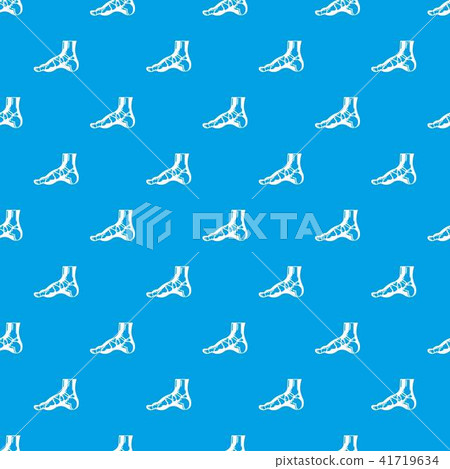 Xray of foot pattern vector seamless blue 41719634