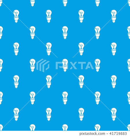 Bulb pattern vector seamless blue - Stock Illustration [41719883] - PIXTA