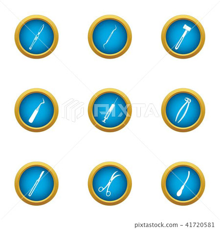 Meth tool icons set, flat style - Stock Illustration [41720581] - PIXTA