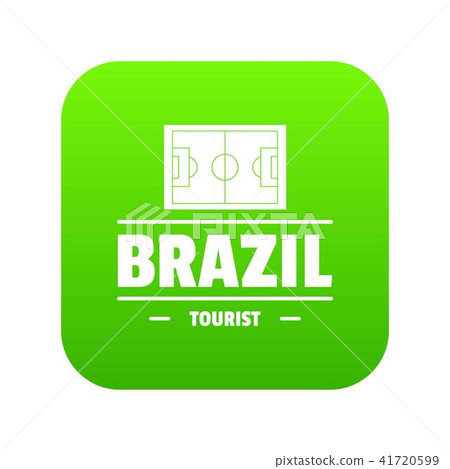 Brazil tourist icon green vector 41720599