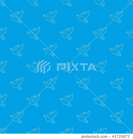 Dove pattern vector seamless blue 41720871
