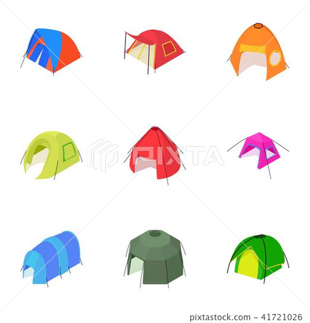 Tabernacle icons set, isometric style Tabernacle icons set, isometric style 41721026