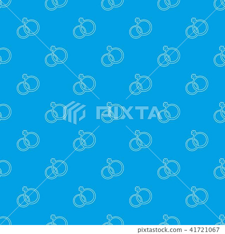 Wedding rings pattern vector seamless blue Wedding rings pattern vector seamless blue 41721067