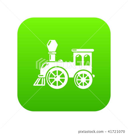 Old train icon green vector Old train icon green vector 41721070