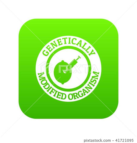 Gmo citrus icon green vector 41721095