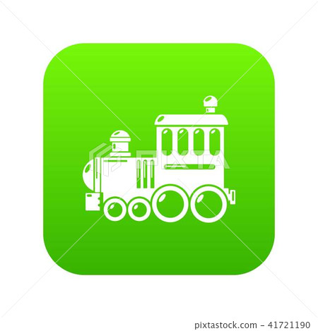 Railroad icon green vector 41721190