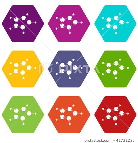 Furan icons set 9 vector Furan icons set 9 vector 41721255