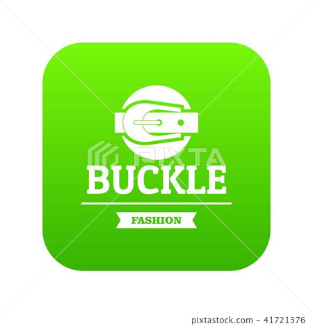 Buckle garment icon green vector Buckle garment icon green vector 41721376