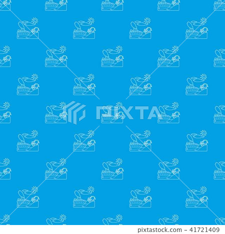 Ship in sea near island concept, outline style 41721409